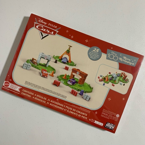 Disney 100 Retro Reimagined Pixar Cars Mini Racers Advent Calendar-New - Picture 4 of 8